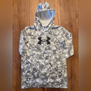 Under Armour Kids Camo Hoodie - Gray And White NWT